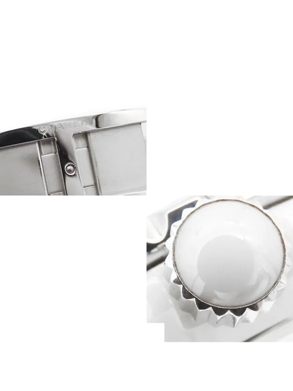 Chanel White SS Ceramic 38 Card Watch Automatic